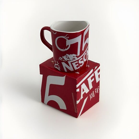 Nescafé Mug Japanese 75th Anniversary Rare Limited Edition 2013 - Picture 1 of 7